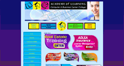Desktop Screenshot of academyoflearning.co.za