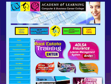 Tablet Screenshot of academyoflearning.co.za